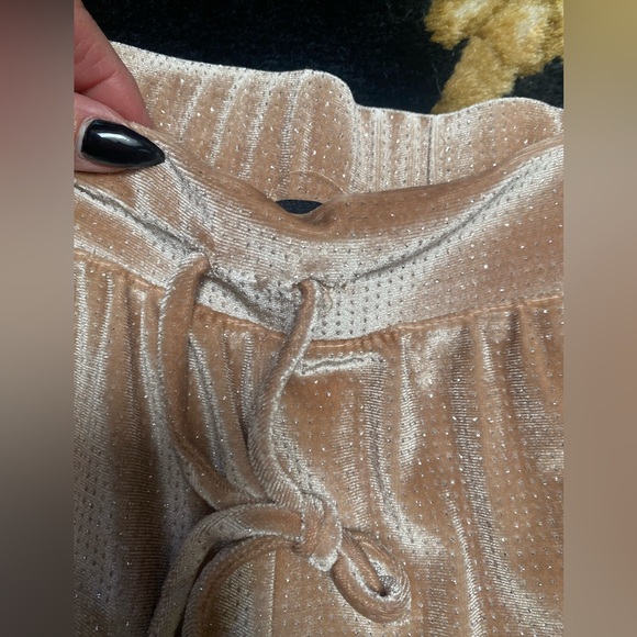 Showstopper JLUXLABEL tan champagne jogger bodysuit set top and pants set - Picture 5 of 9